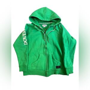 Dover Saddlery Green Hoodie Jacket, Size Medium